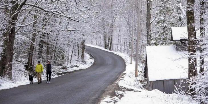 Χιόνισε στη Νέα Υόρκη 