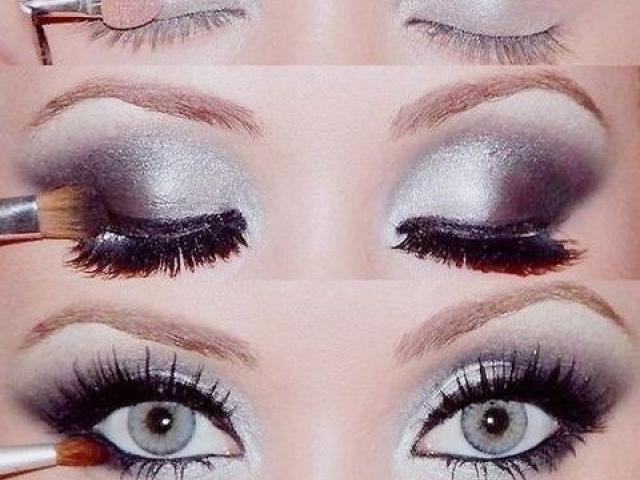 Λευκά smokey eyes για τις γιορτές